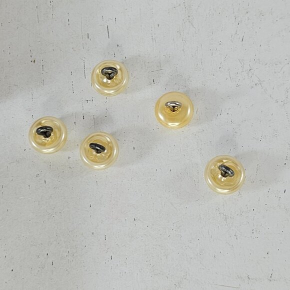 Vintage Stratton 10-Year Plate Gold Filled Fronts Faux Pearl Buttons With Box - Picture 7 of 8